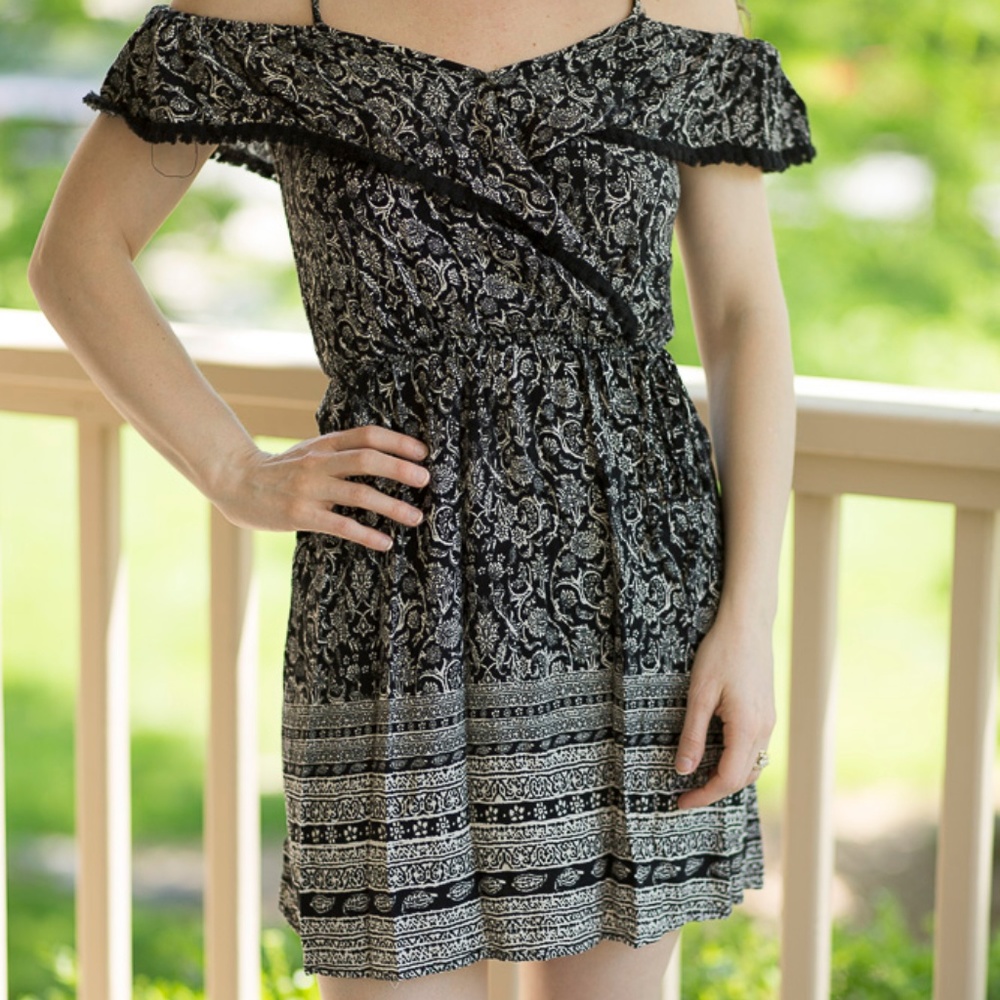 boho off the shoulder dress